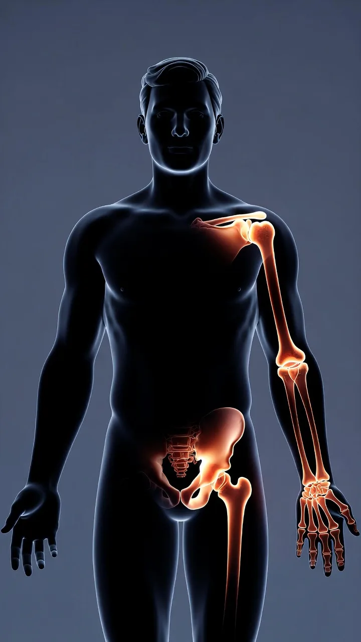 Schematische Darstellung der häufigsten Gelenkschmerz-Ursachen im menschlichen Körper
